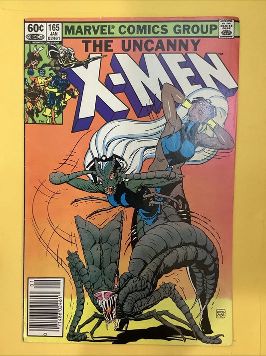 The Uncanny X-Men #165 Newsstand Variant (Marvel Comics Jan 1983) 1st Paul Smith