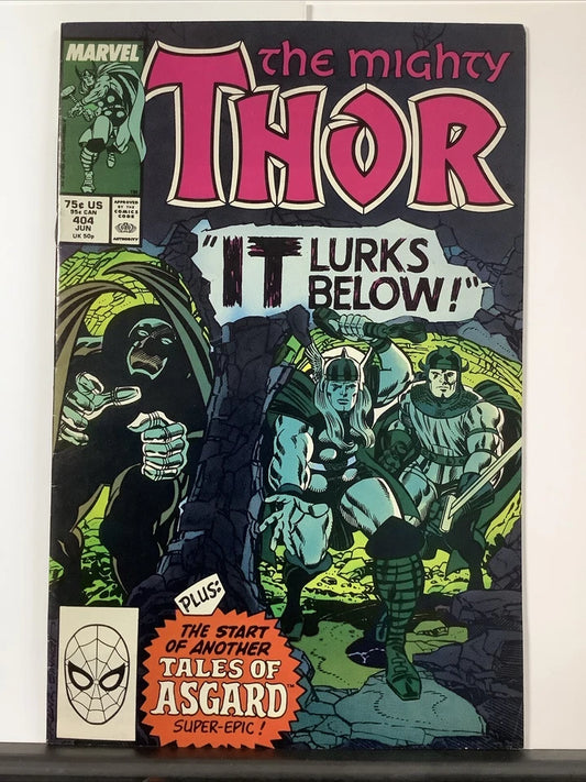 The Mighty Thor #404 (Marvel Comics June 1989) Ron Frenz Cover Art