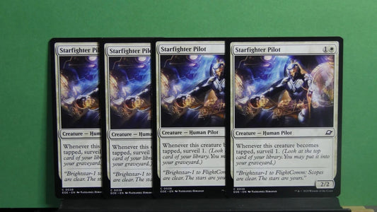 Magic: The Gathering Starfighter Pilot – x4 playset – MTG EOE