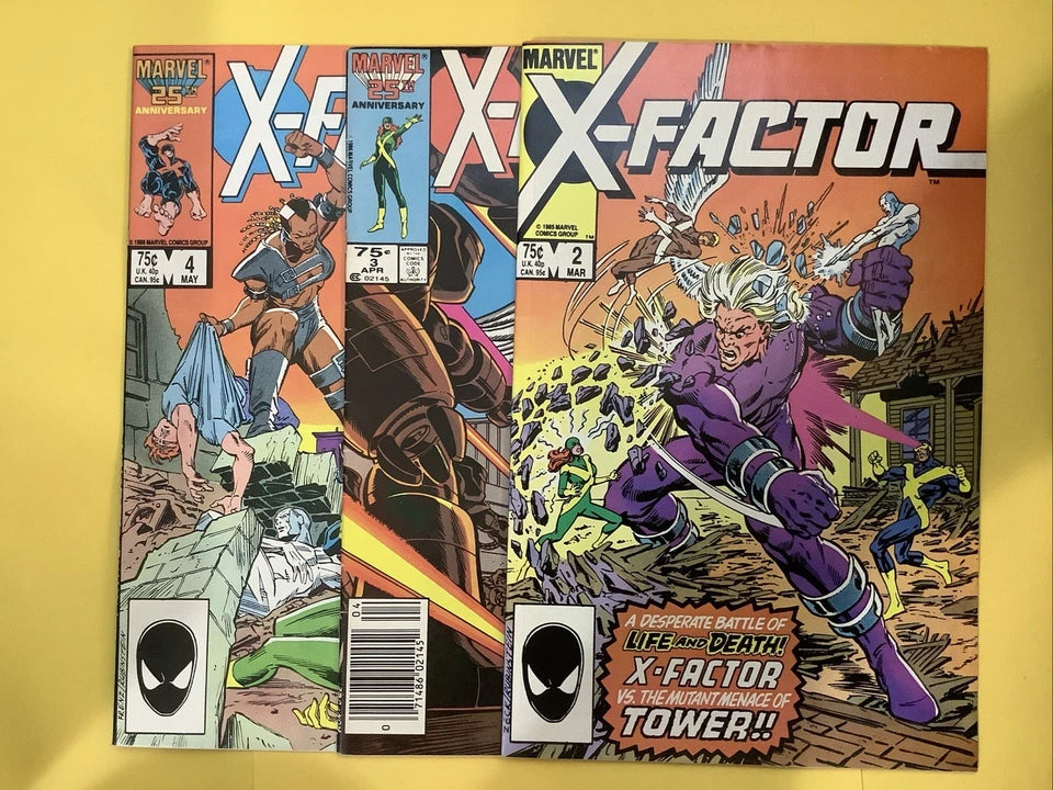 X-Factor #2–4 Marvel 1986 Early Run Bundle