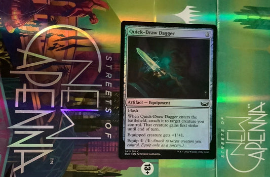 Quick-Draw Dagger — Streets of New Capenna — Foil Uncommon — 243
