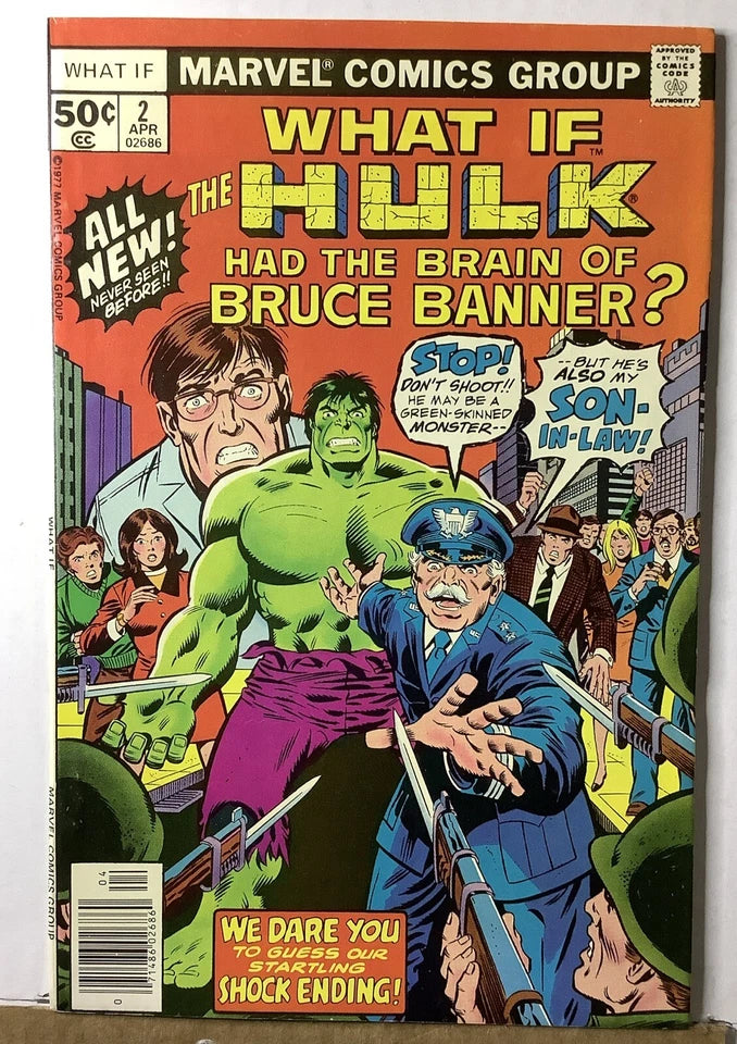 What If #2 (1977) — Marvel Newsstand Edition, Hulk, Herb Trimpe Art, Roy Thomas Story