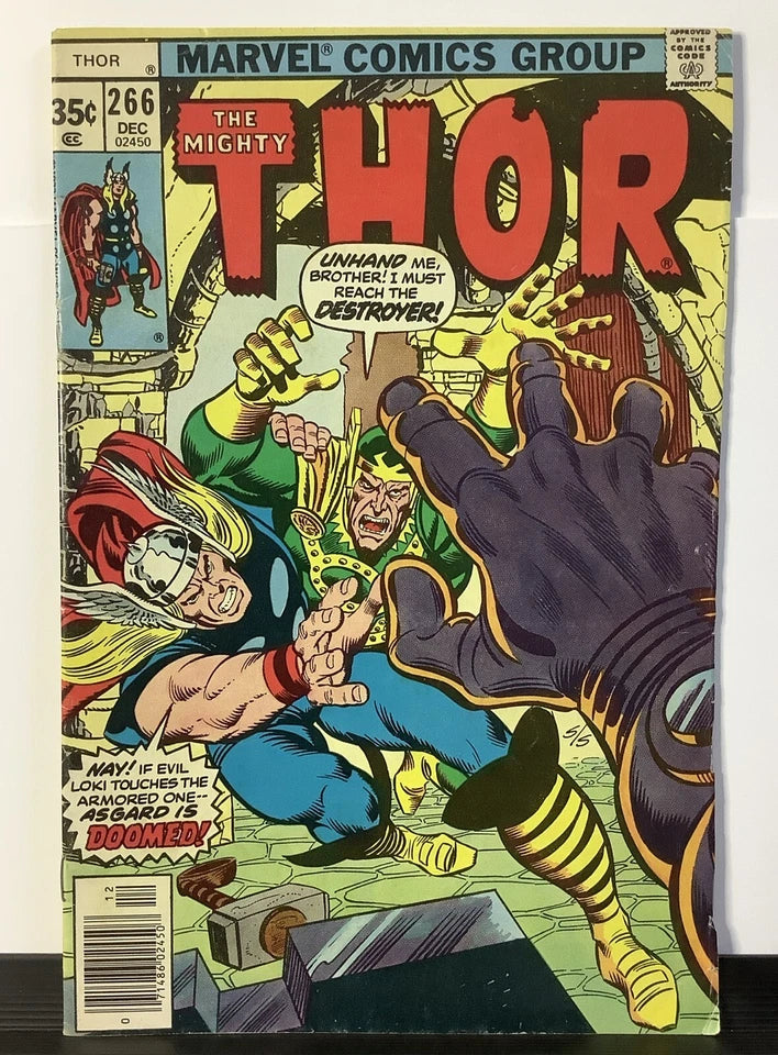 The Mighty Thor #266 (Marvel Comics December 1977) Walt Simonson Cover Art