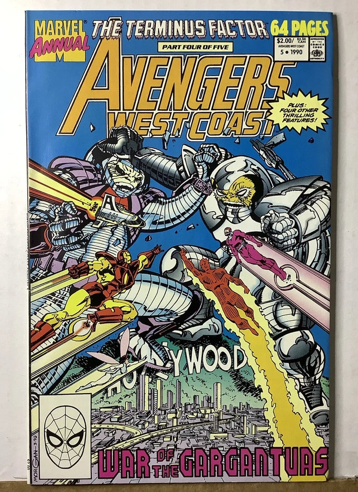 Avengers West Coast Annual #5 (1990) — Marvel Direct Edition, Captain America