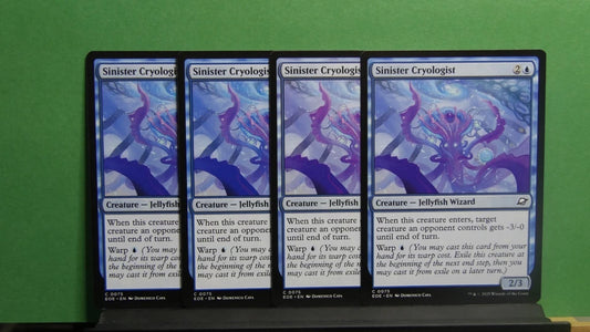 MTG EOE: X4 Sinister Cryologist (Creature) Edge of Eternities Common 0075