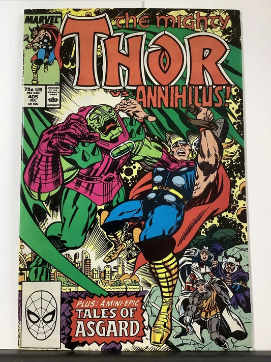 The Mighty Thor #405 (Marvel Comics July 1989) Fantastic Four Appearance