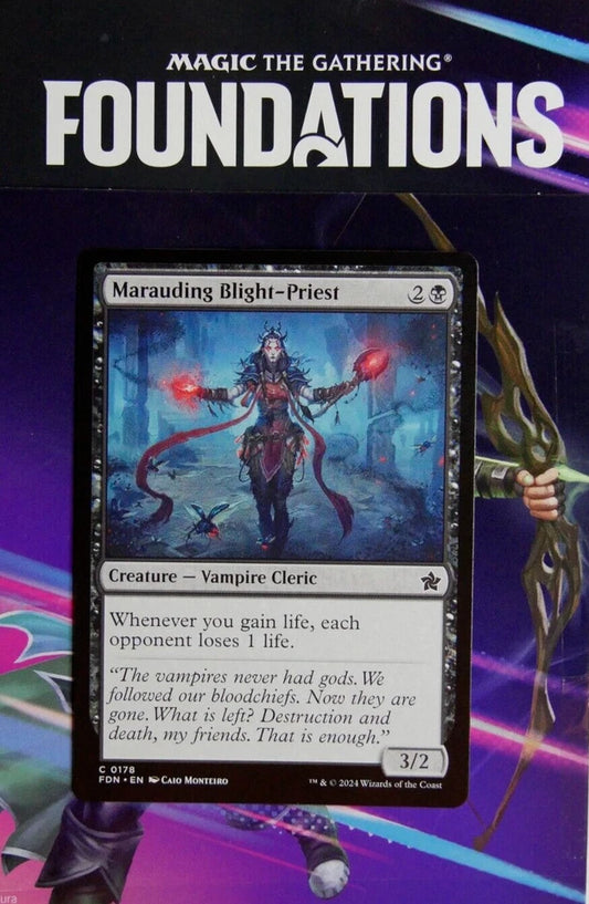 MTG FDN: Marauding Blight-Priest (Vampire Cleric) Common 0178 Foundations