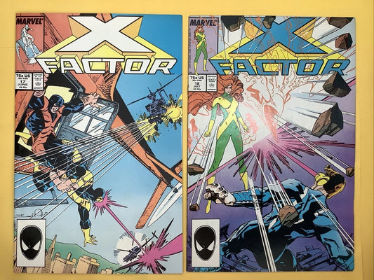 Marvel Comics: X Factor Lot #17 & #18 (1987 June/July) Walt Simonson Art