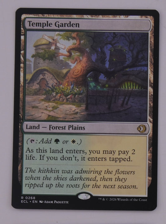 Temple Garden Edge of Eternities MTG shock land card ECL 0268