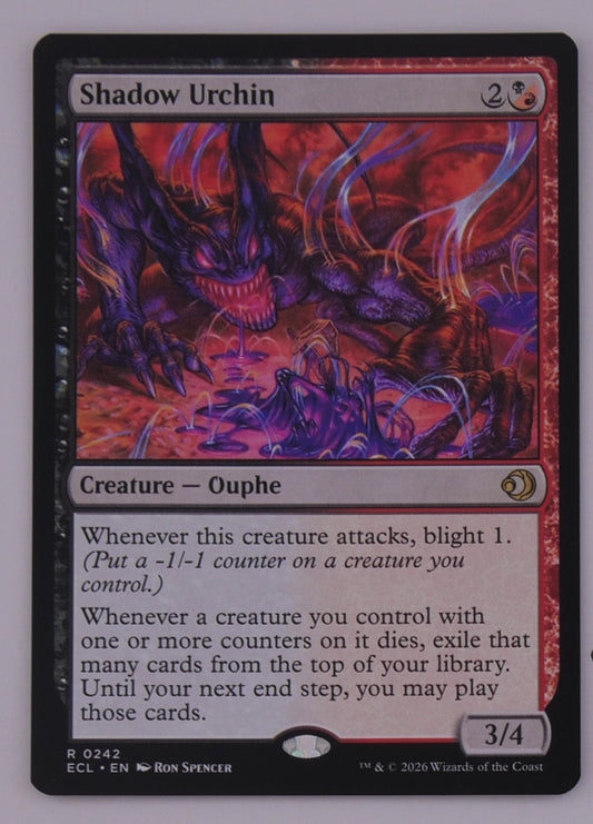 Shadow Urchin MTG Creature Ouphe ECL 0242 regular finish card art DM Vault Co